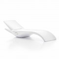 Design Chaise Longue Garden Lounger i vit plast - Zoe av Mayyour