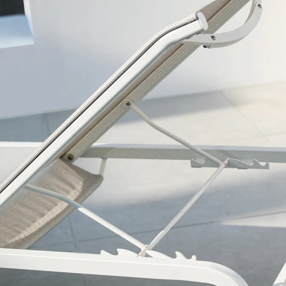 Tillverkad i Italien Stapelbar trädgårdssäng 2 delar - Aberdeen Viadurini