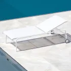 Stapelbar trädgårdssäng i stål Tillverkad i Italien 2 delar - Arwen Viadurini