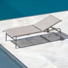 Stapelbar trädgårdssäng i stål Tillverkad i Italien 2 delar - Arwen Viadurini