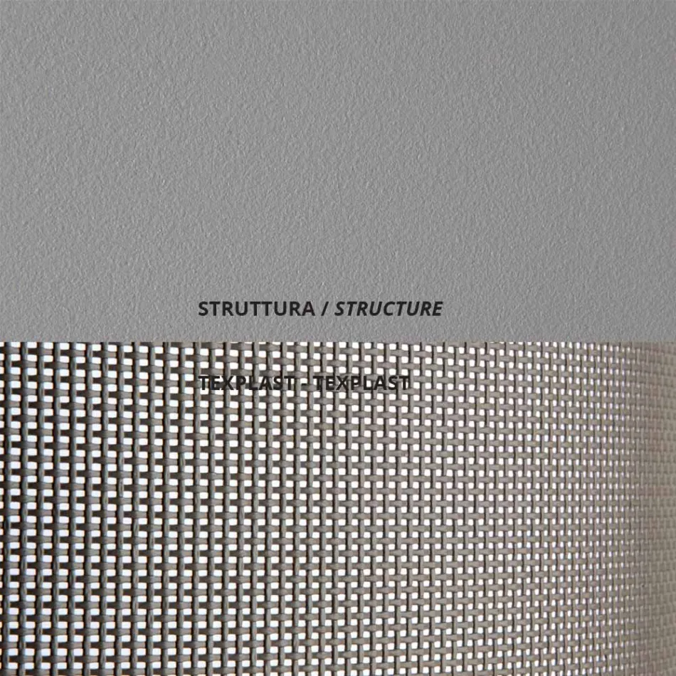 Stapelbar trädgårdssäng i stål Tillverkad i Italien 2 delar - Arwen Viadurini