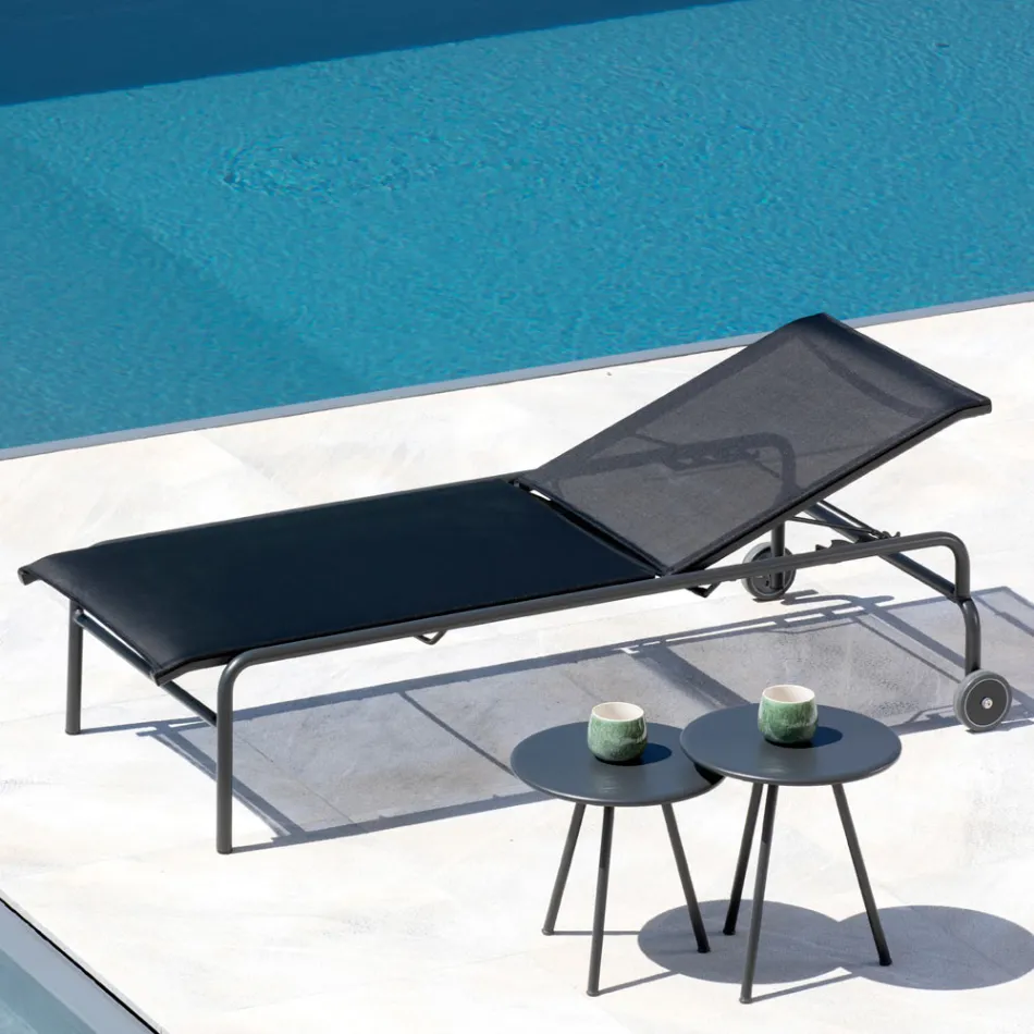 Stapelbar trädgårdssäng i stål Tillverkad i Italien 2 delar - Arwen Viadurini