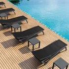 Stapelbar trädgårdssolstol i polypropen och färgad textilen - Artelia Viadurini