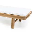 Trädgårdssolstol i naturlig teak - Yggdrasil Viadurini