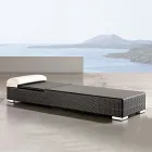 Trädgårdssolstol i handvävd polyrotting - Experia Viadurini