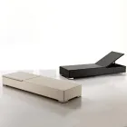 Trädgårdssolstol i handvävd polyrotting - Experia Viadurini