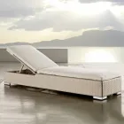 Trädgårdssolstol i handvävd polyrotting - Experia Viadurini