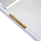 Spjälsäng i aluminium och textilene med insats i polywood - Ink Viadurini