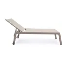 Modern trädgårdssolstol i aluminium med hjul för utomhusbruk - Franz Viadurini