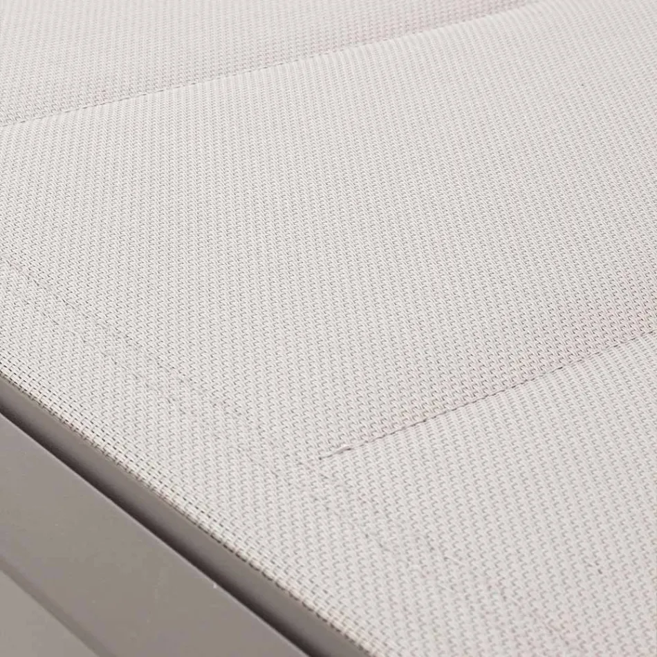 Modern trädgårdssolstol i aluminium med hjul för utomhusbruk - Franz Viadurini