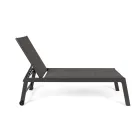 Modern trädgårdssolstol i aluminium med hjul för utomhusbruk - Franz Viadurini