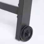 Modern trädgårdssolstol i aluminium med hjul för utomhusbruk - Franz Viadurini