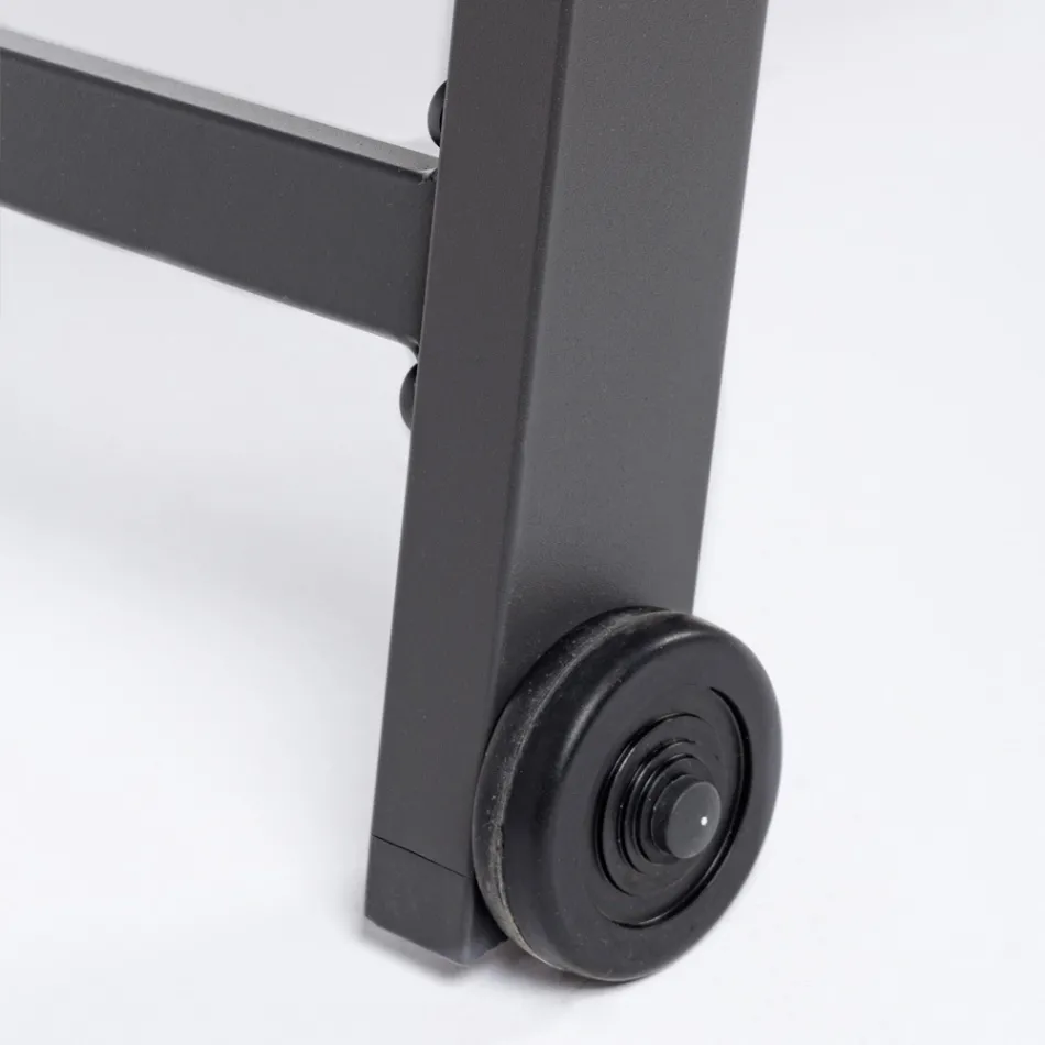 Modern trädgårdssolstol i aluminium med hjul för utomhusbruk - Franz Viadurini