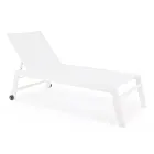 Modern trädgårdssolstol i aluminium med hjul för utomhusbruk - Franz Viadurini