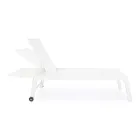 Modern trädgårdssolstol i aluminium med hjul för utomhusbruk - Franz Viadurini