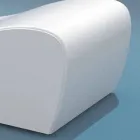 Cot koppla Wave Trona white nautiska läderimitation som gjorts i Italien Viadurini