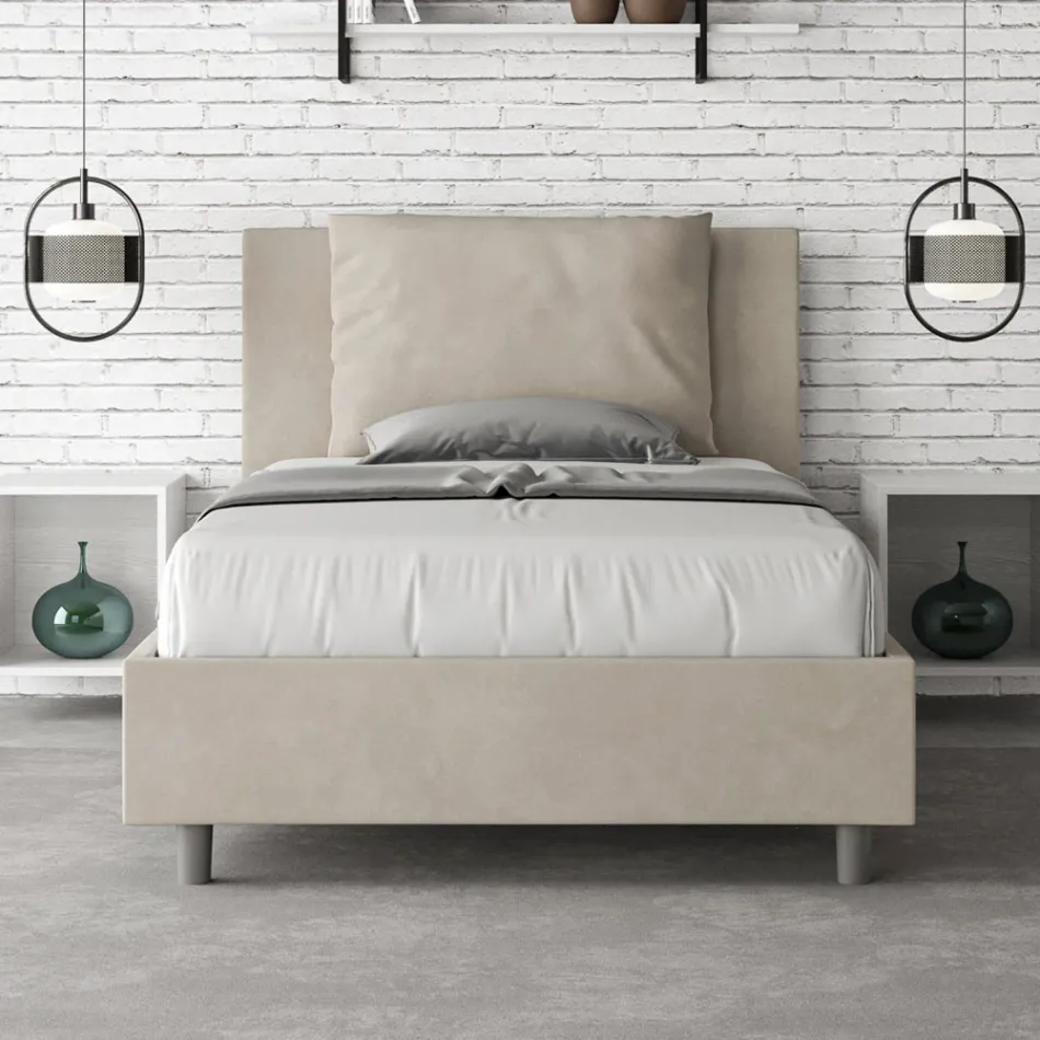 120x200 cm sänggavel med mikrofiberkuddar Tillverkad i Italien - Olympiska spelen Viadurini