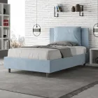 120x200 cm sänggavel med mikrofiberkuddar Tillverkad i Italien - Olympiska spelen Viadurini