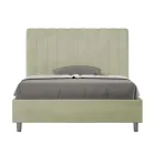 140x200 cm mikrofibersäng med symmetriska vertikala linjer Tillverkad i Italien - Glove Viadurini