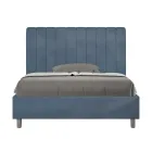 140x200 cm mikrofibersäng med symmetriska vertikala linjer Tillverkad i Italien - Glove Viadurini