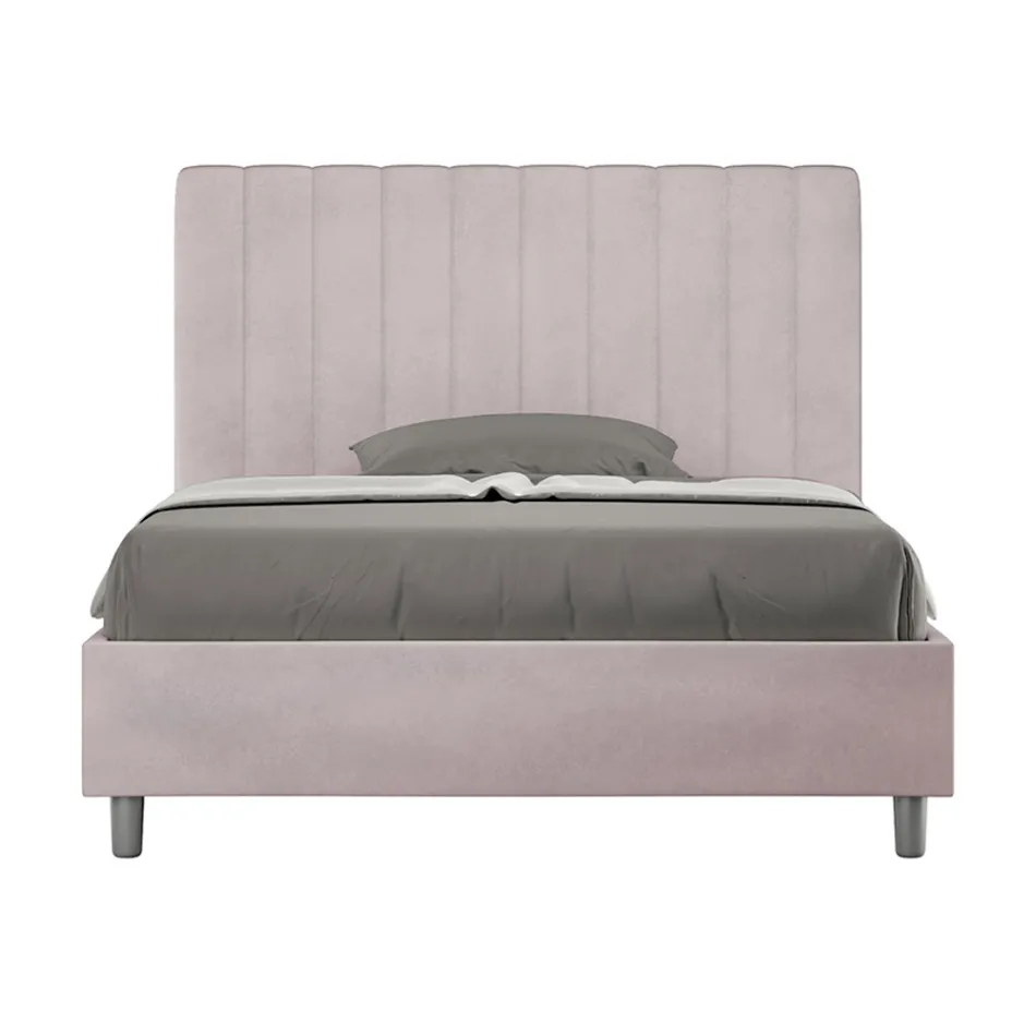 140x200 cm mikrofibersäng med symmetriska vertikala linjer Tillverkad i Italien - Glove Viadurini