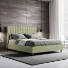 160x200 cm mikrofibersäng med symmetriska vertikala linjer Tillverkad i Italien - Glove Viadurini