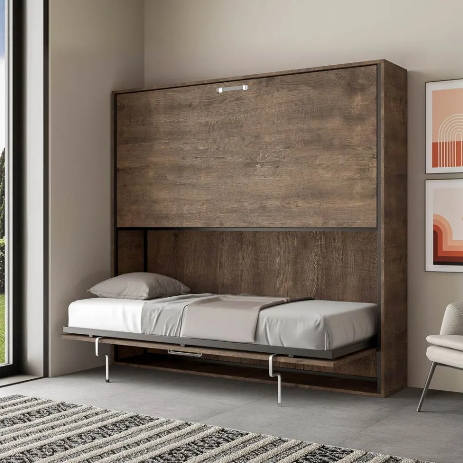 Horisontell hopfällbar våningssäng Tillverkad i Italien - Collaborative Viadurini