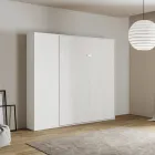 Queen size-säng med vertikal hopfällbar säng och pelare - Magicompare Viadurini