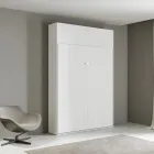 Queen size-säng med vertikal hopfällbar säng och väggskåp - Magicompare Viadurini