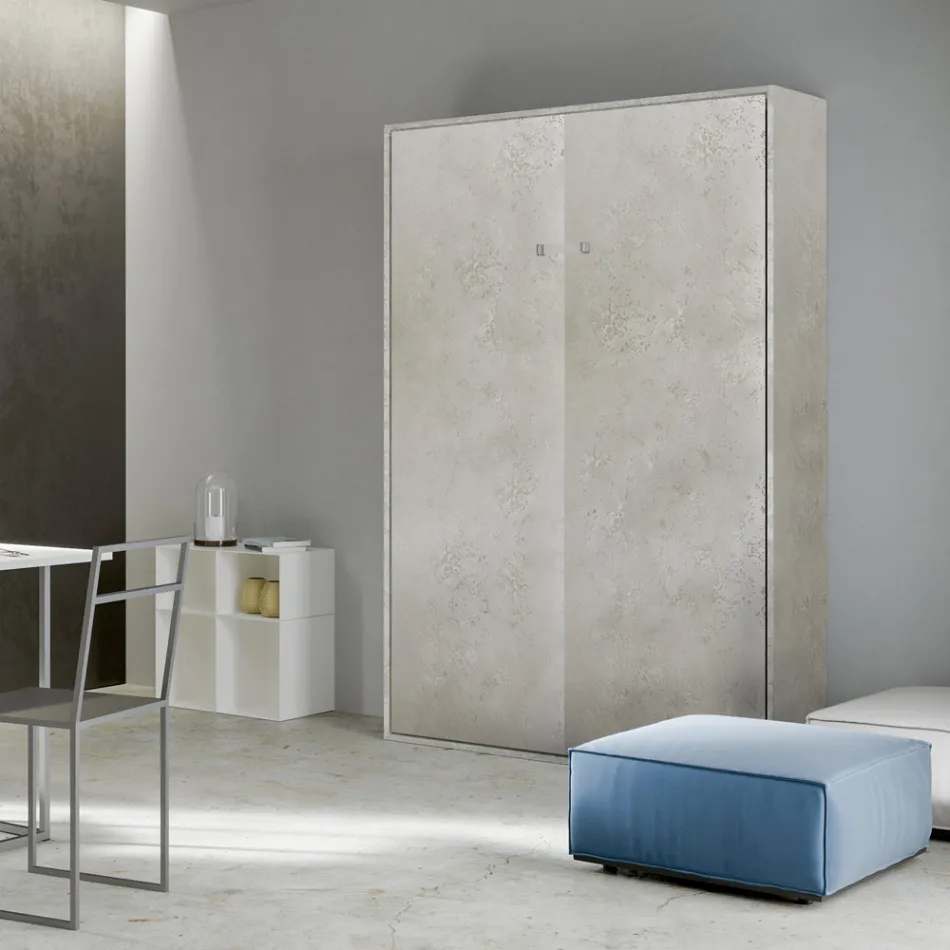 Vertikal hopfällbar fransk säng i olika utföranden - Magicompare Viadurini