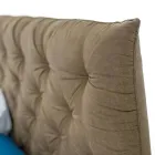 Klädd dubbel förvaringssäng i tyg eller ekologiskt läder Tillverkad i Italien – Euro Viadurini