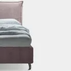 Dubbelsäng 160x190 med 2 mjuka kuddar med perimeter volang - Ernesta Viadurini