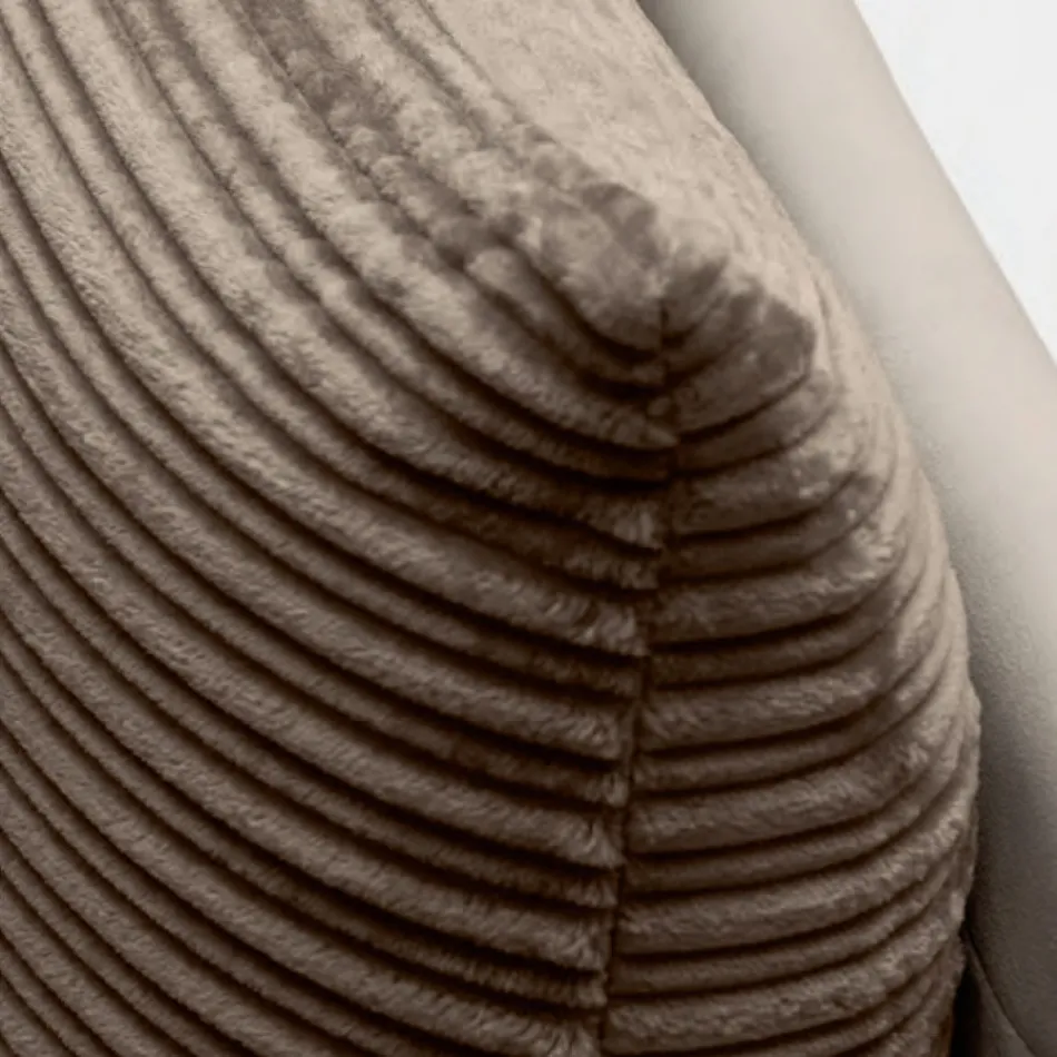 Dubbelsäng 160x190 med 2 mjuka kuddar i sänggaveln - Tramonti Viadurini