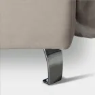 Dubbelsäng 160x190 med 2 mjuka kuddar i sänggaveln - Tramonti Viadurini