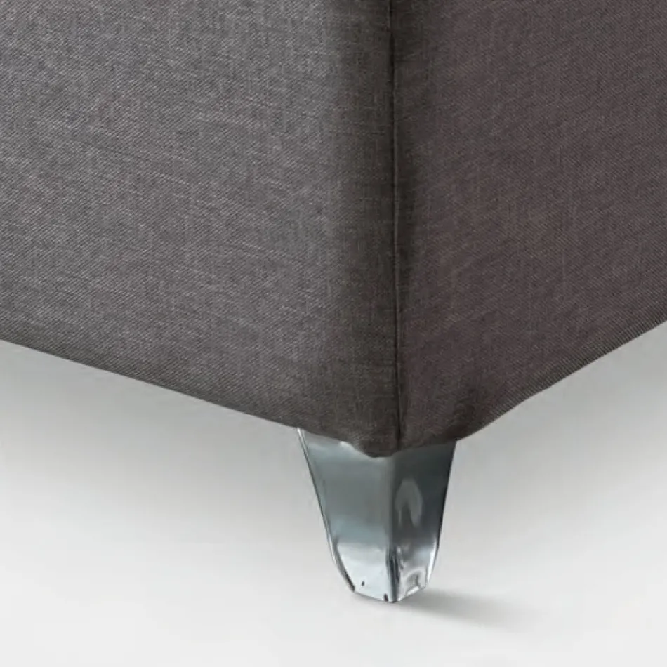 Dubbelsäng 160x190 med dekorativa knappar i kuddarna - strålar Viadurini