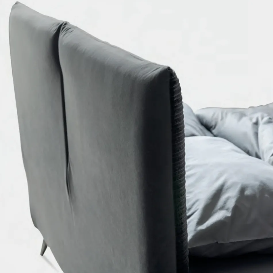 Dubbelsäng 160x190 med kuddformad stoppning - Brezze Viadurini