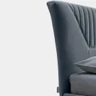 Dubbelsäng 160x190 med Quiltade insatser med breda lameller - Fräsch Viadurini