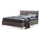 Dubbelsäng 160x190 med geometrisk quiltning - Ciottolino Viadurini