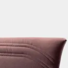 Dubbelsäng 160x190 med böjda linjer och dubbelt vadderat band - Gioie Viadurini