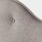 Dubbelsäng 160x190 med perimeter volanger sänggavel och knappar - Rest Viadurini