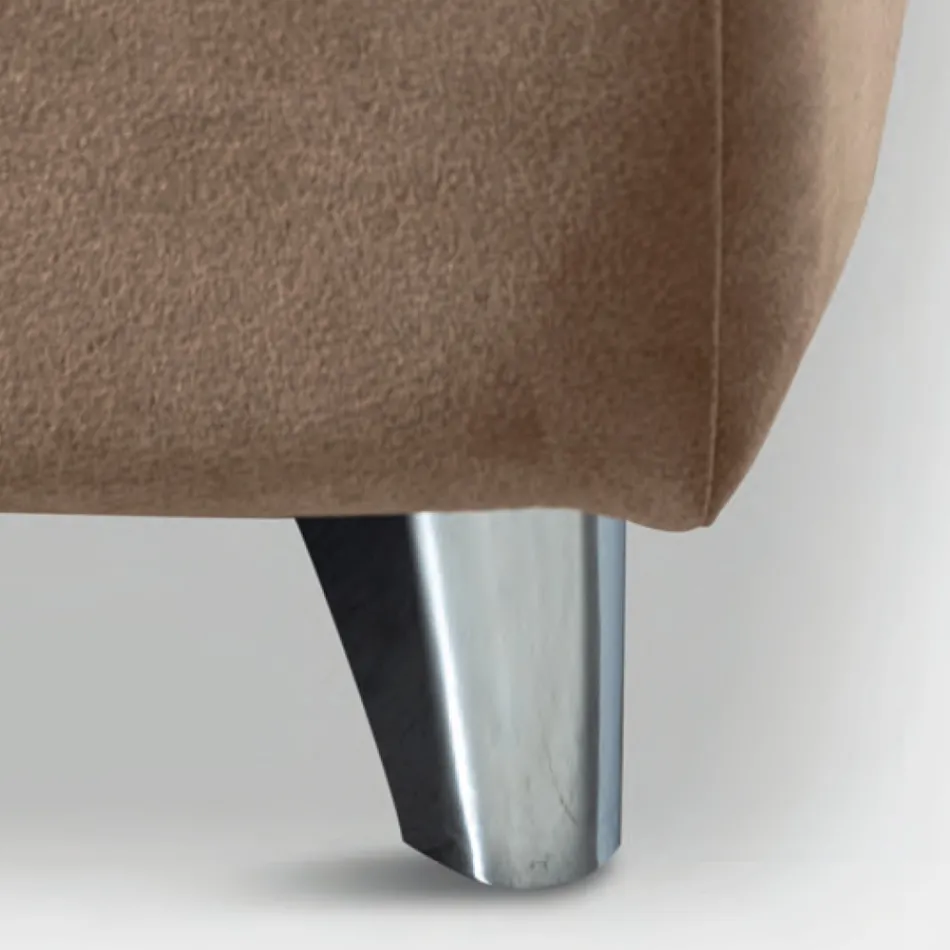 Dubbelsäng 160x190 med böjd sänggavel och viktig tjocklek - Magie Viadurini