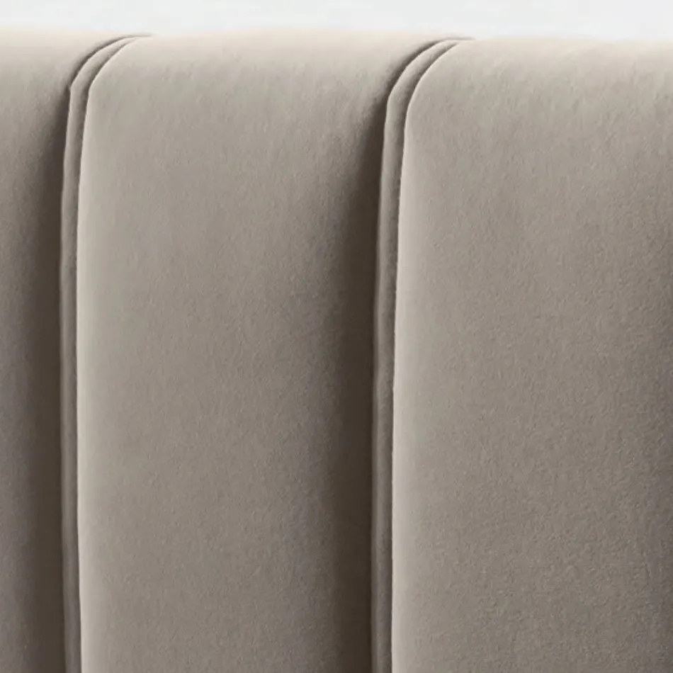 Dubbelsäng 160x190 med quiltning med breda vertikala band - Magan Viadurini