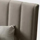 Dubbelsäng 160x190 med quiltning med breda vertikala band - Magan Viadurini