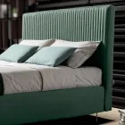 Dubbelsäng 160x190 med Multi-Stripe Narrow Band Quilting - Meduse Viadurini