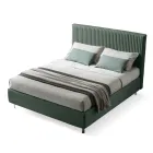 Dubbelsäng 160x190 med Multi-Stripe Narrow Band Quilting - Meduse Viadurini