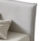 Dubbelsäng 160x190 i tyg med metallfötter Made in Italy - Dreams Viadurini