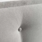 Dubbelsäng 160x190 i tyg med sänggavel med knappar Made in Italy - Dreams Viadurini