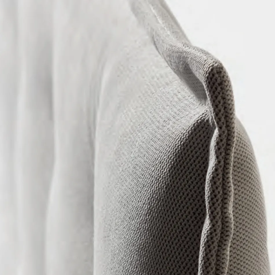 Dubbelsäng 160x190 i tyg med sänggavel med knappar Made in Italy - Dreams Viadurini