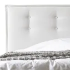 Dubbelsäng 160x190 i tyg med sänggavel med knappar Made in Italy - Dreams Viadurini