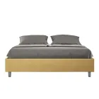 Dubbelsäng 160x200 cm klädd i mikrofiber Tillverkad i Italien - Athlete Viadurini